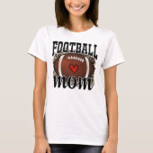 夏の野球Tシャツ、フットボールママTシャツ Tシャツ (正面)