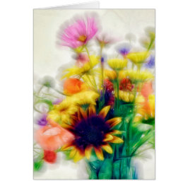 夏の野生の花の花束