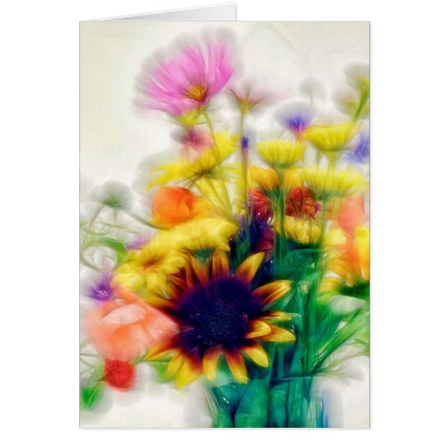 夏の野生の花の花束 (正面)