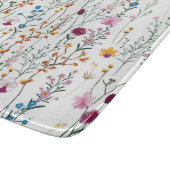 夏の野生の花パターン カッティングボード (角)