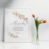 夏の野生の花ミモザ バー ドリンク サイン