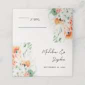 夏の野結婚花のフローラ プレイスカード (外部開封)