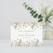 夏の野花結婚場の反応 ポストカード (スタンド正面)