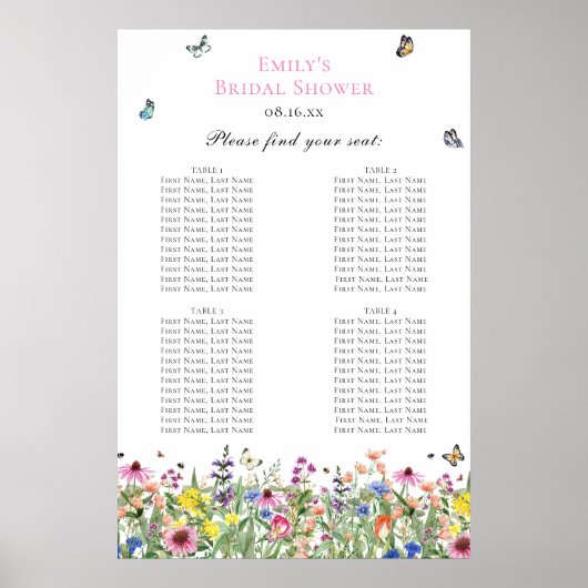 夏の野草座図 ポスター (正面)