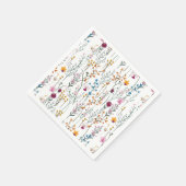 夏の野草模様 スタンダードカクテルナプキン (角)