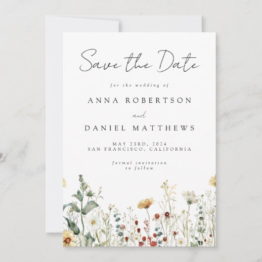 夏の野草畑 セーブザデート (正面)