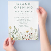 夏の野草畑 チラシ (手)