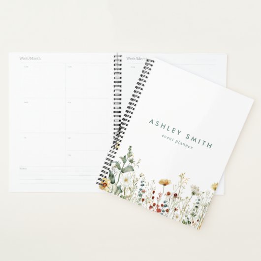 夏の野草畑 プランナー手帳 (ディスプレー)