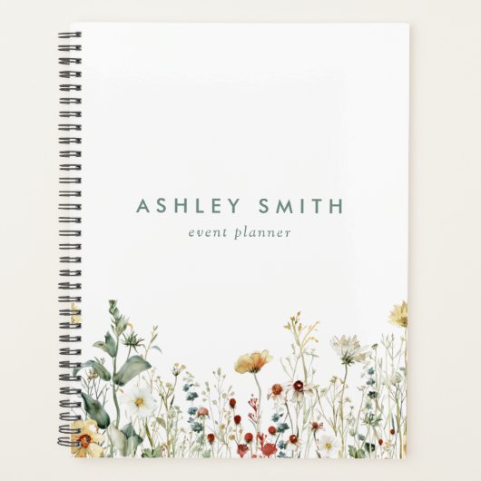 夏の野草畑 プランナー手帳 (正面)