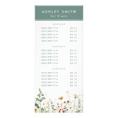 夏の野草畑 ラックカード (裏面)