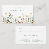 夏の野草畑 予約カード (正面/裏面)