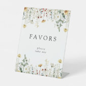 夏の野草畑 台座サイン (正面)