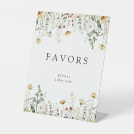 夏の野草畑 台座サイン