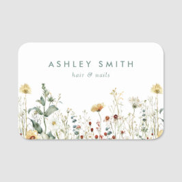 夏の野草畑 名札