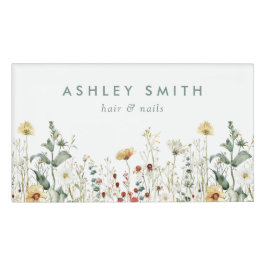 夏の野草畑 名札