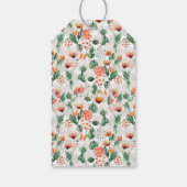 夏の野草結婚の感謝のギフトラベル ギフトタグ (裏面)