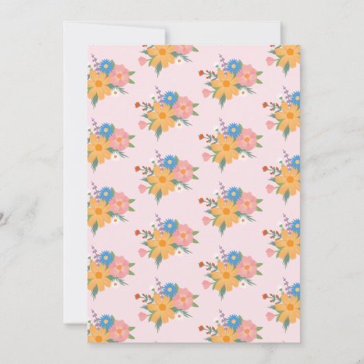 夏の野草誕生発表 案内状 (裏面)