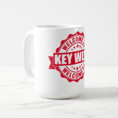 夏の鍵西 – フロリダ コーヒーマグカップ (正面左)