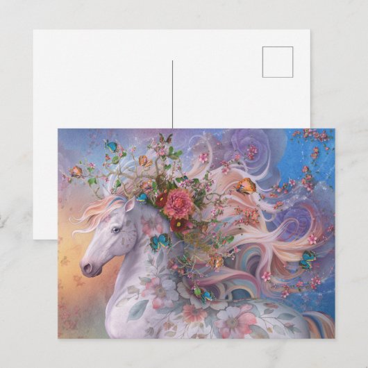 夏の開花はがき ポストカード (正面/裏面)