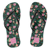 夏の開花ピンクフローラモノグラム ビーチサンダル (ソール)