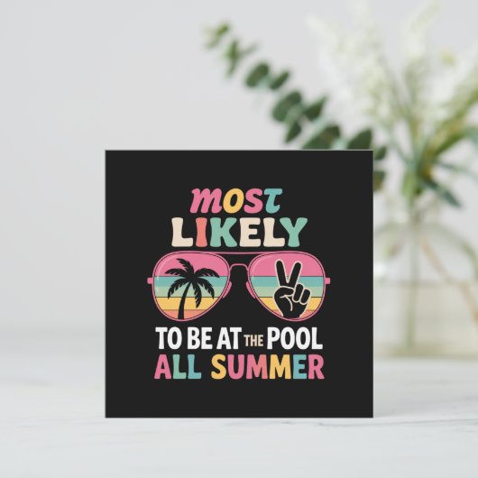 夏の間ずっとプールにいるようだ先生 招待状 (スタンド正面)