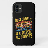 夏の間ずっとプールにいる可能性が高い Case-Mate iPhoneケース (裏面)