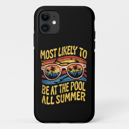 夏の間ずっとプールにいる可能性が高い Case-Mate iPhoneケース (裏面)