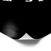 夏の間の不気味なゴシック様式の夏のパーティーテーマブラック ポスター (コーナー)