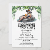 夏の間の熱帯ウィッチバースデーパーティー 招待状 (正面)