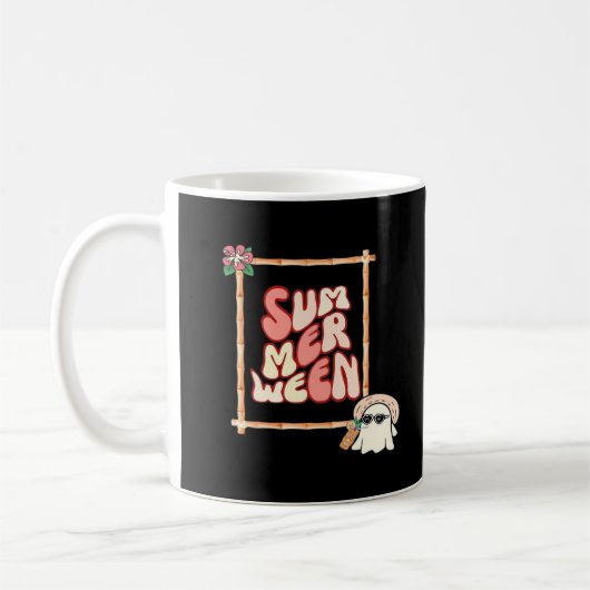 夏の間の特大 コーヒーマグカップ (左)