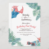 夏の間用意して下さいか。 招待状 (正面/裏面)