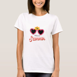夏の陽気 - 太陽の輝くビーチの日々とトロピカルな楽しみ Tシャツ