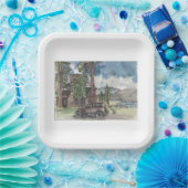 夏の隠れ家 ペーパープレート (パーティー)