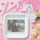 夏の隠れ家 ペーパープレート (パーティー)