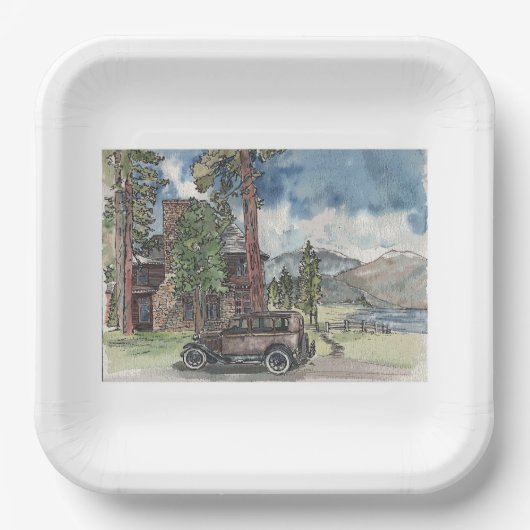 夏の隠れ家 ペーパープレート (正面)