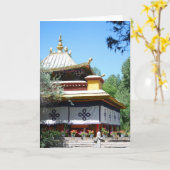 夏の離宮の挨拶状 カード (黄色い花)