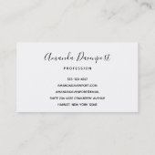 夏の雨の降る白鳥 名刺 (裏面)