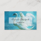 夏の雨の降る白鳥 名刺 (正面)