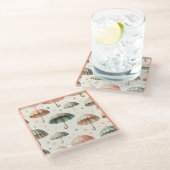 夏の雨 ガラスコースター (アングル)