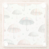 夏の雨 ガラスコースター (裏面)