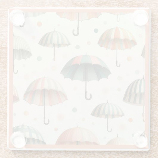 夏の雨 ガラスコースター (裏面)