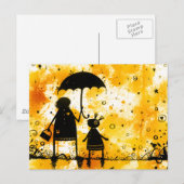 夏の雨 ポストカード (正面/裏面)