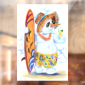 夏の雪だるまサーファーのウィンドウの固定 ウィンドウサイン (シート2)