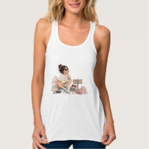 夏の雰囲気かわいい女の子のバケーションTシャツ