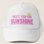 夏の雰囲気が自分の太陽の光を作り出す キャップ (正面)