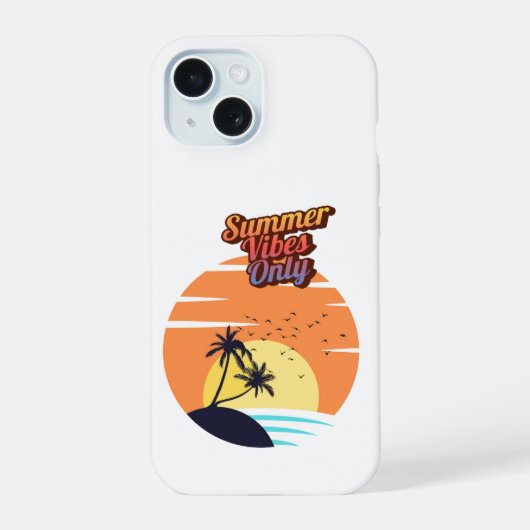 夏の雰囲気のみ。 iPhone 15ケース (裏面)