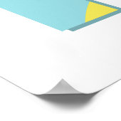 夏の雰囲気のイラスト。 ポスター (角)