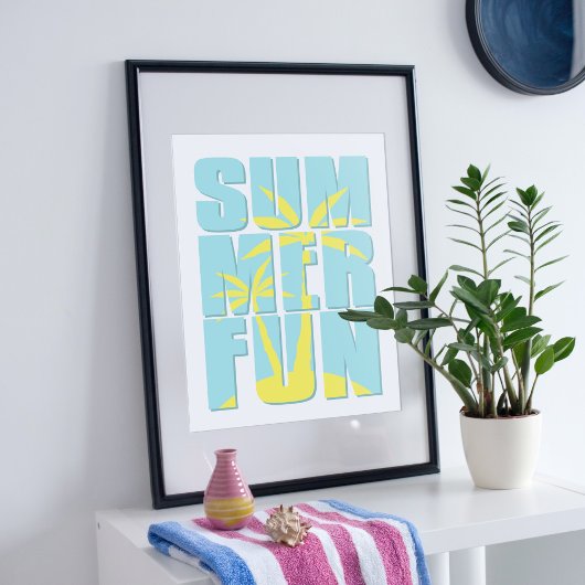 夏の雰囲気のイラスト。 ポスター