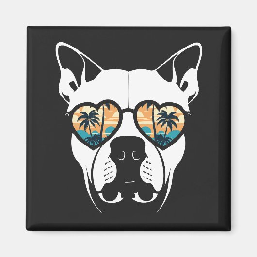 夏の雰囲気をいじめさせる マグネット (正面)