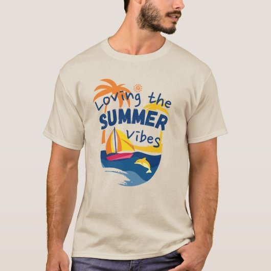 夏の雰囲気を愛して。T-シャツ Tシャツ (正面)